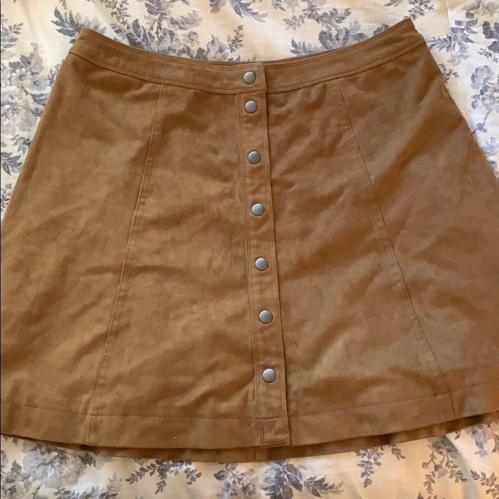 Abercrombie and Fitch brown suede skirt